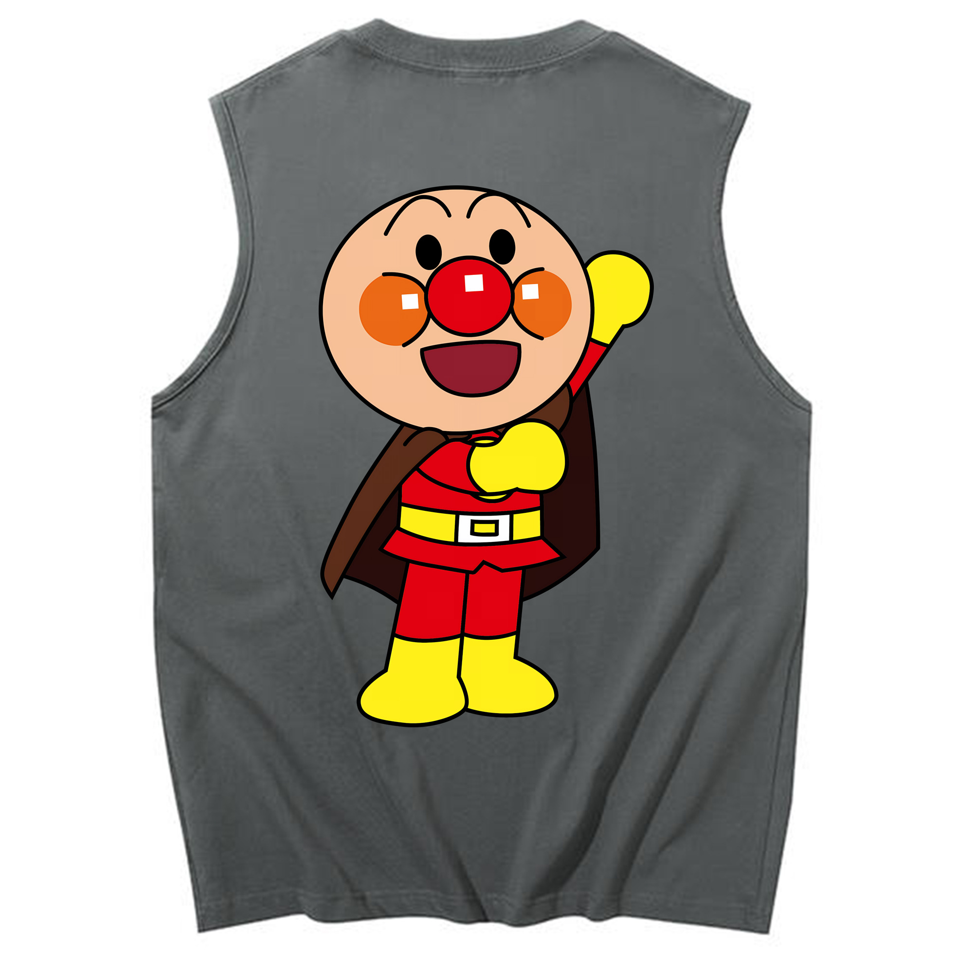 （画像用） アンパンマン Anpanman コットン100％タンクトップ（背面プリント）